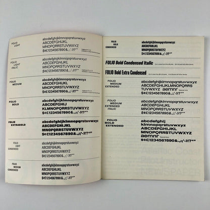 Folio type specimen brochure | Bauer Type Foundry | Possibly 1960s