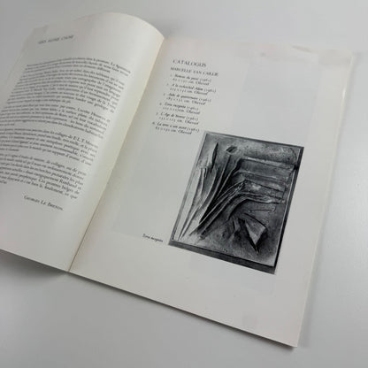 Leaflet Vijk Belgische Schilders uit Londen (Five Belgium painters) Maurice Jadot, Lucette Heseux, J. Kervyn de Meerendré, Marcelle van Caillie | Mesens 1961