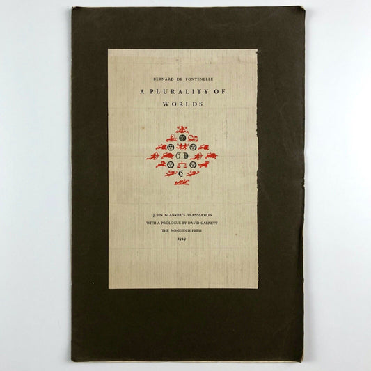 A Plurality of Worlds, Nonesuch Century, Don Quixote | Nonesuch Press prospectus, 1936