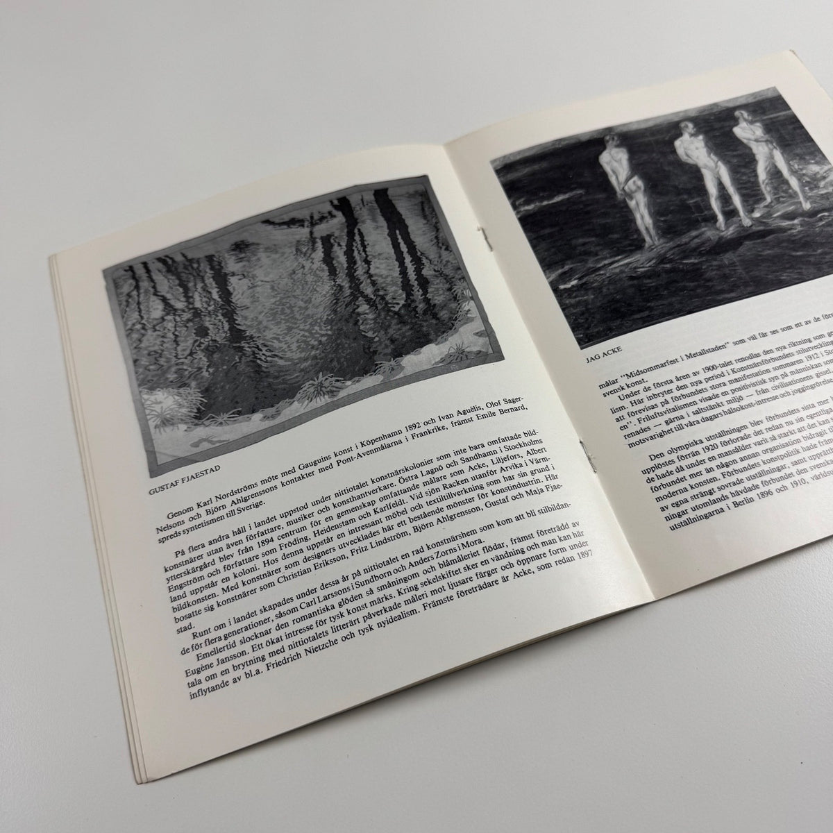 Leaflet Nationalromantik och symbolism | Swedish realism and symbolism 1880-1920 | Moser & Klang, Stockholm, 1983