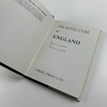 Oriel Guide | Architecture of England by Bruce Allsopp and Ursula Clark 1964