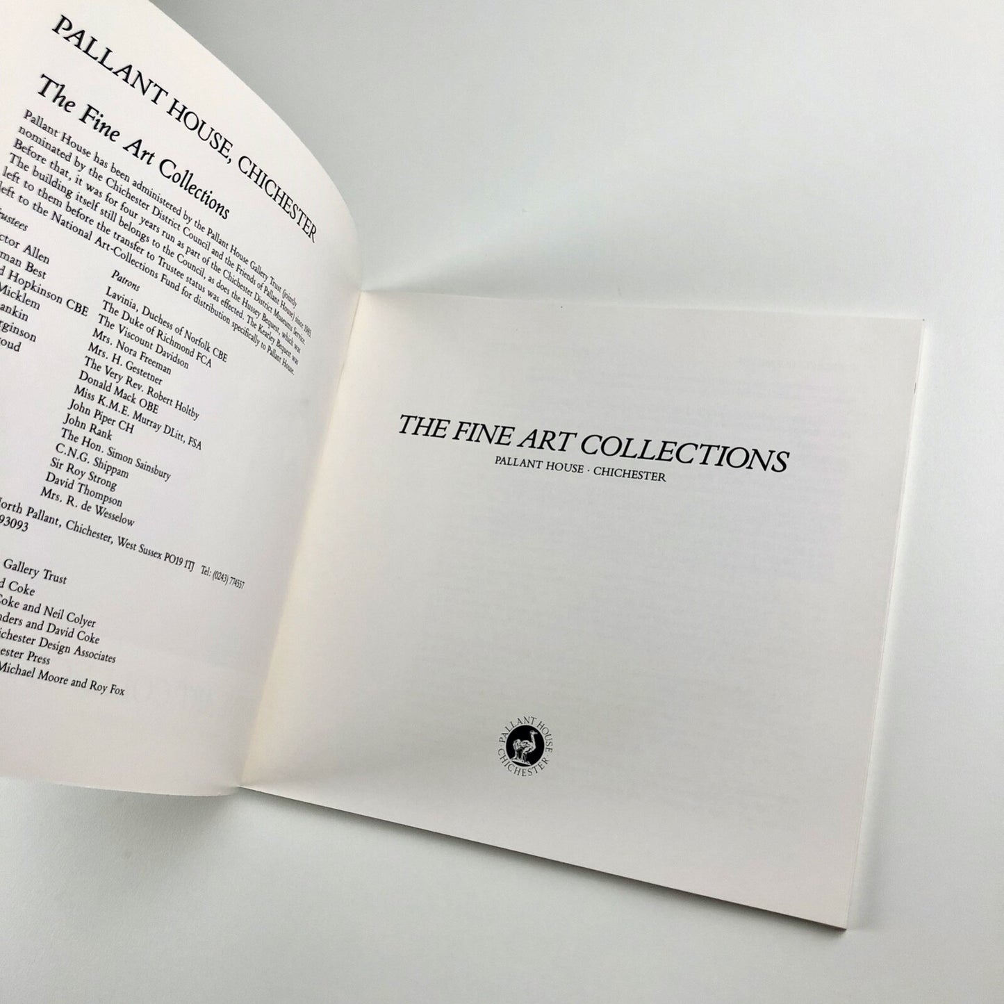 The Fine Art Collections – Pallant House catalogue 1990 | Text by David Coke
