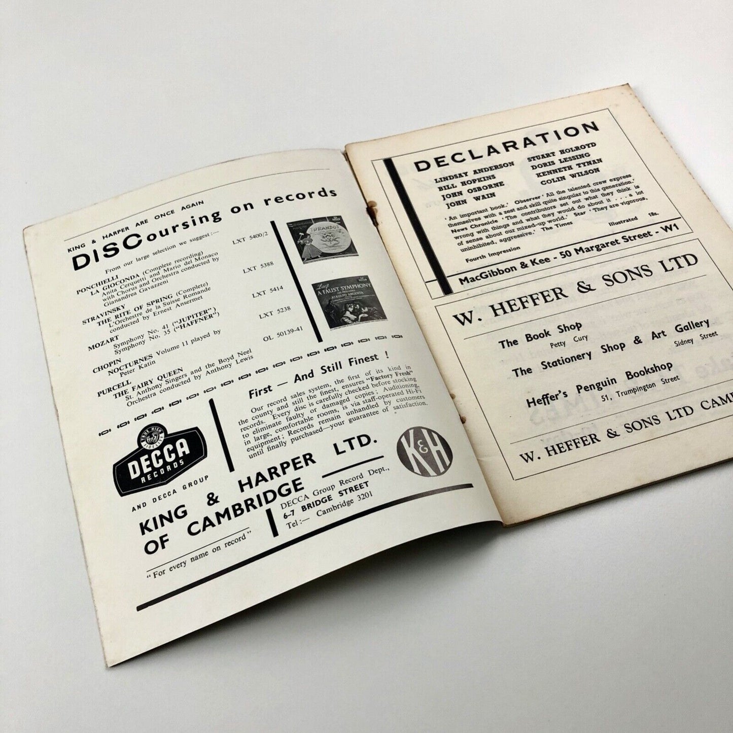 Cambridge Opinion magazine | No. 7, March 1958 | Edited by Robin McLaren