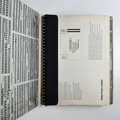 Oxley Press Limited Typefaces | folder of typefaces, c. 1970