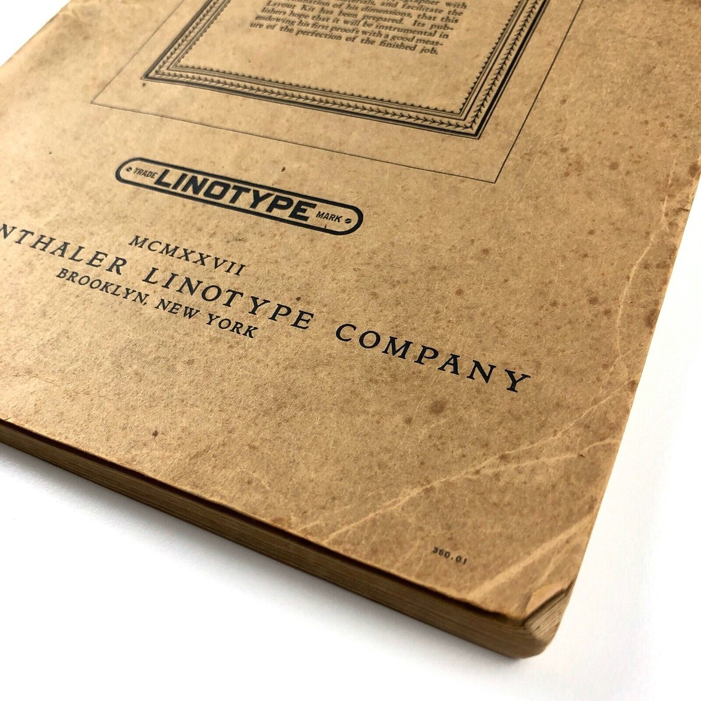 Typography Layout Kit | Mergenthaler Linotype Company, Brooklyn, New York, October 1927