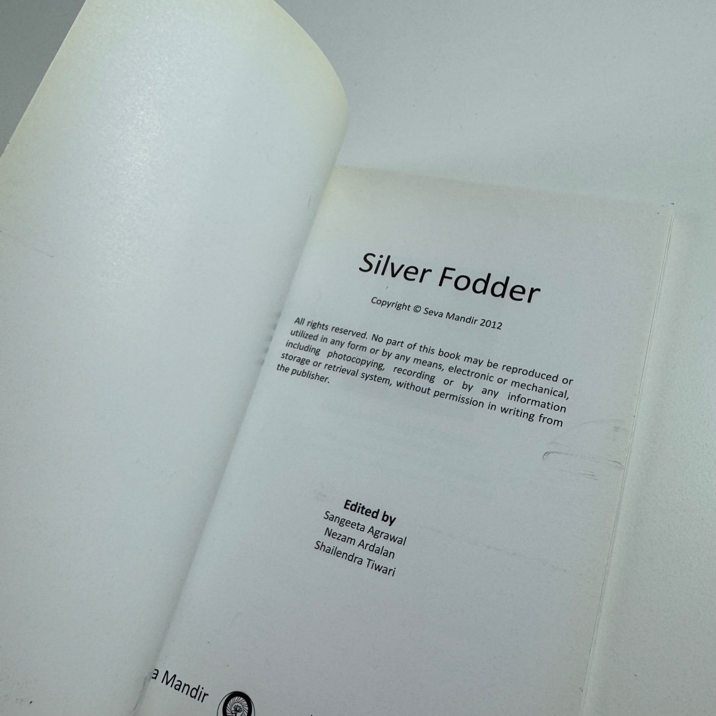 Silver Fodder Firouz Ardalan | Seva Mandir, 2012