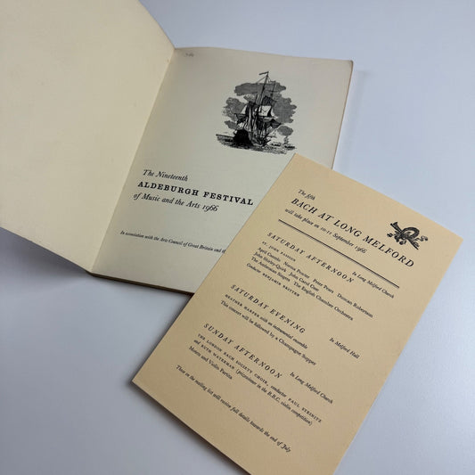 The Nineteenth Aldeburgh Festival 1966 of Music and the Arts