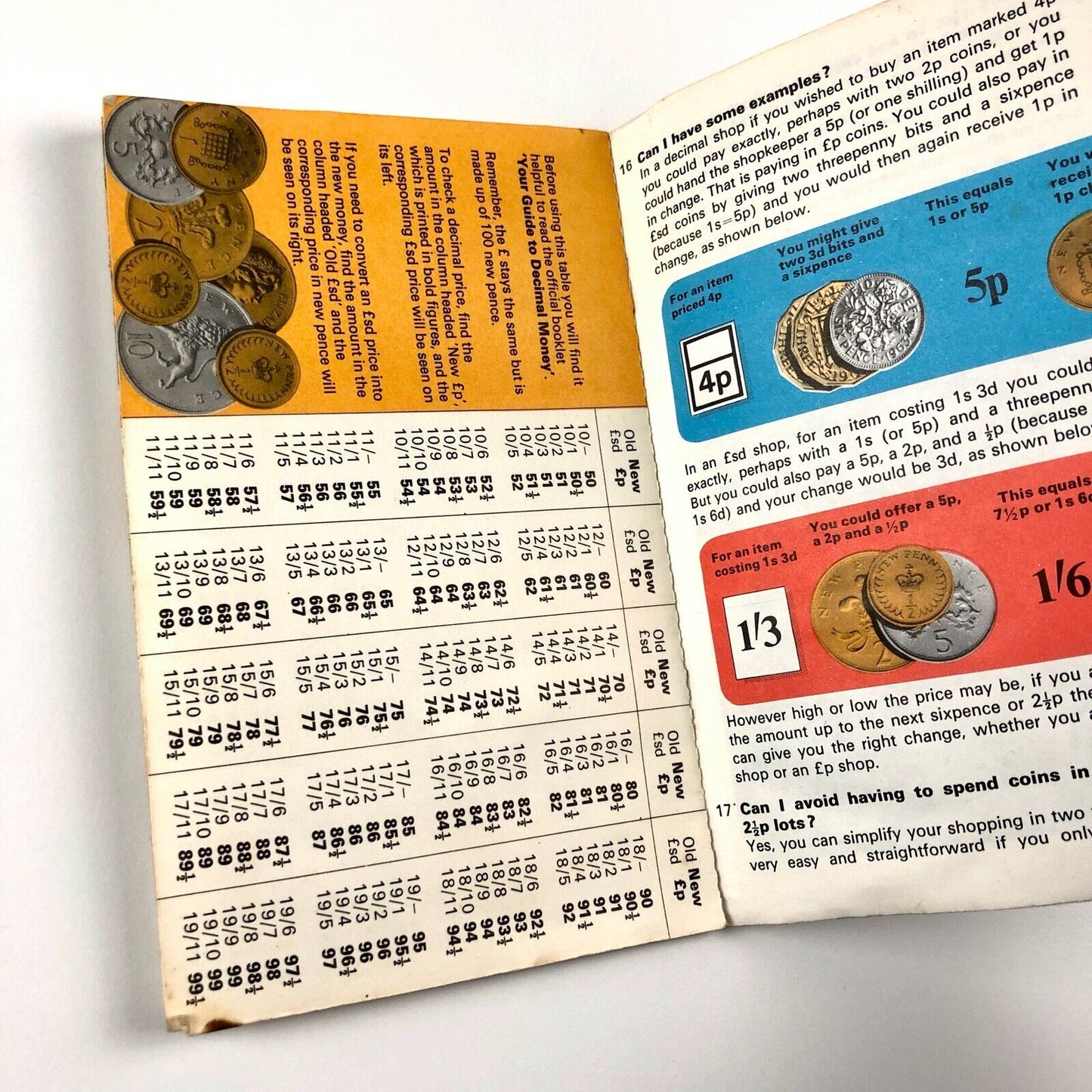 Your Guide to Decimal Money | Decimal Current Board / HMSO booklet/leaflets 1970