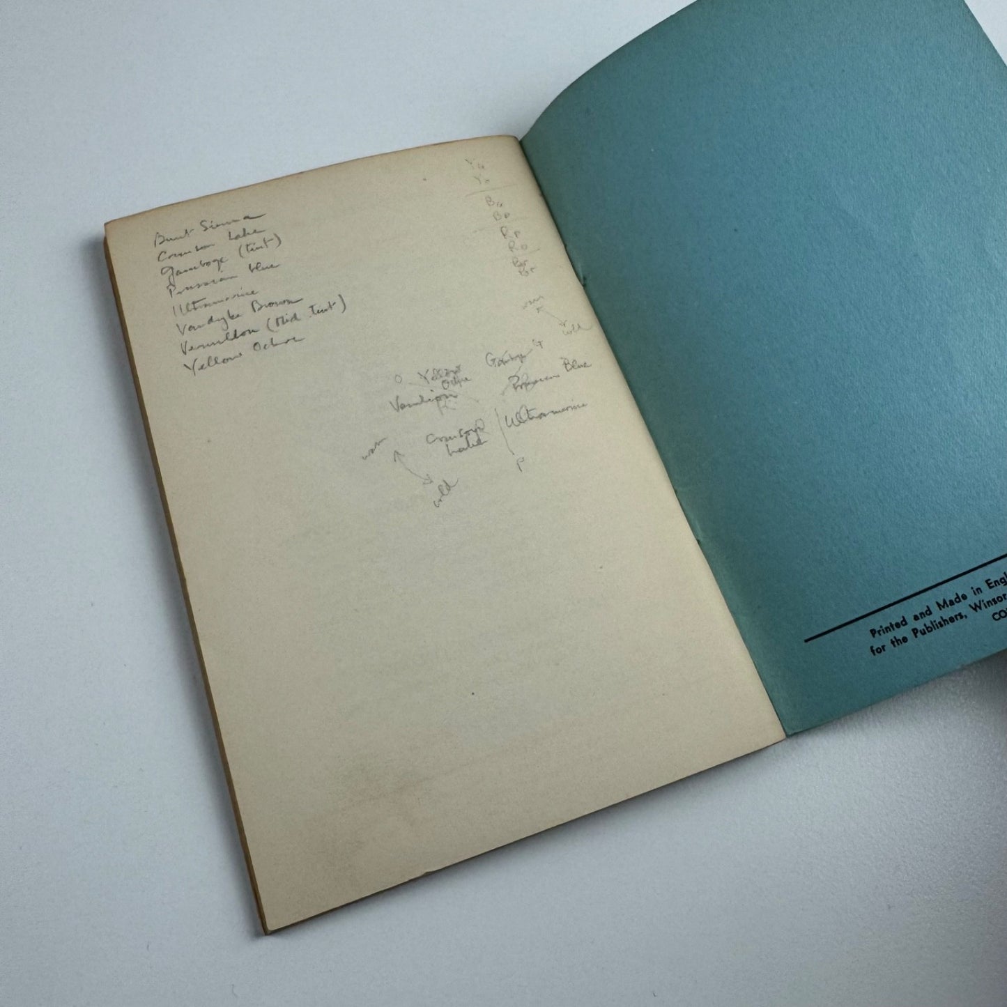 Notes on Colour Mixing by Hesketh Hubbard. Winsor & Newton, 1st edition 1947