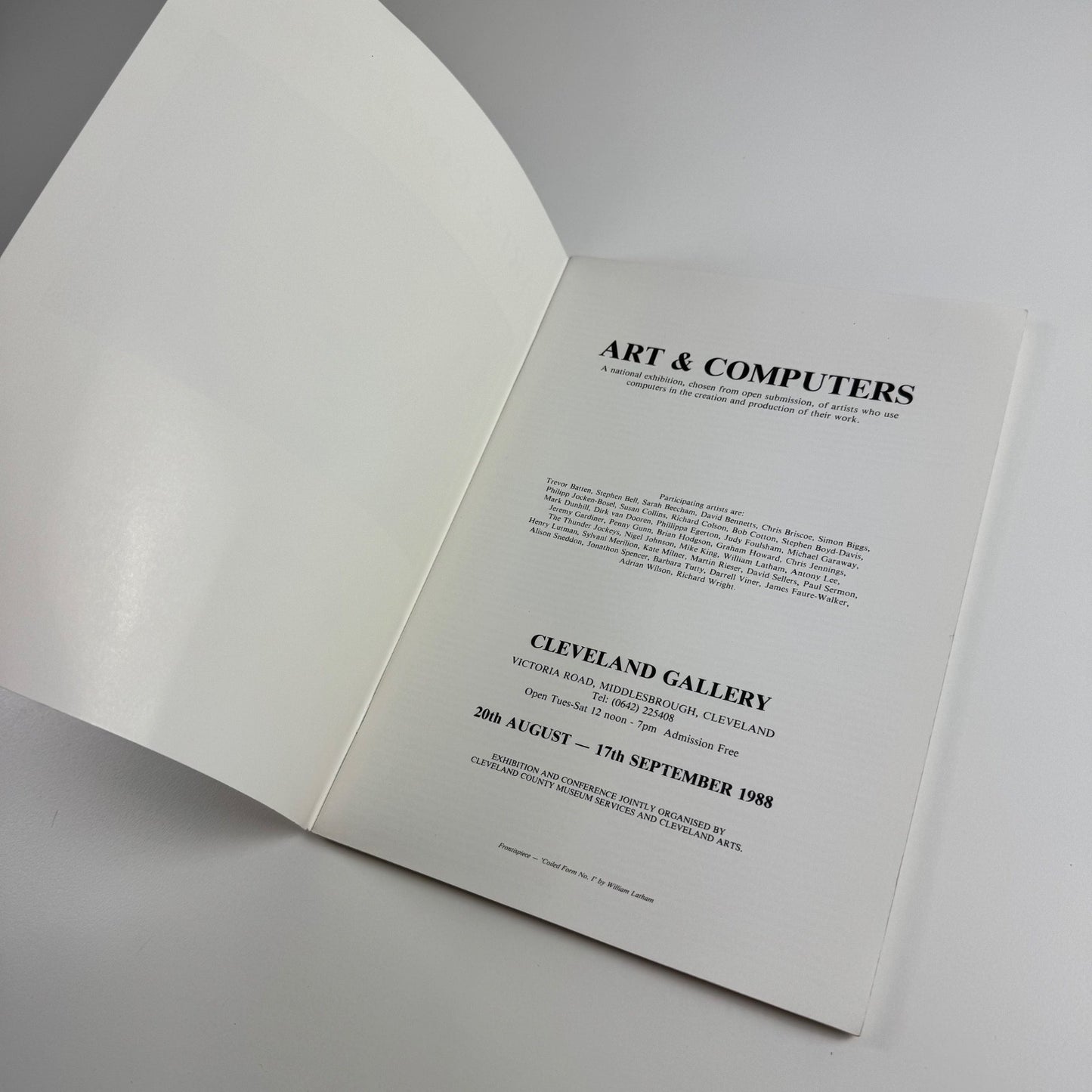 Art & Computers | Cleveland Gallery, 1988