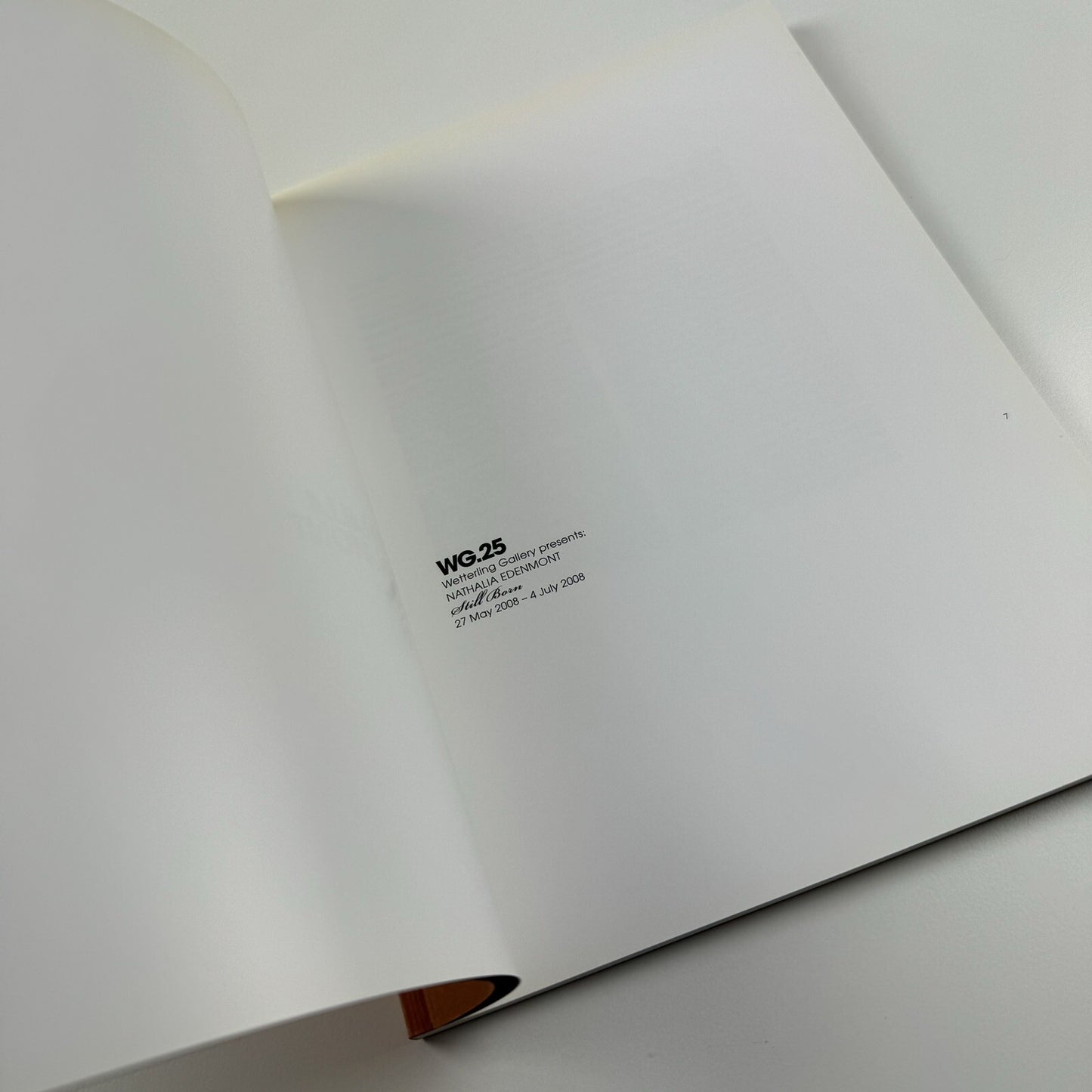 Nathalia Edenmont. Still Born | Wetterling Gallery, 2008 exhibition catalogue