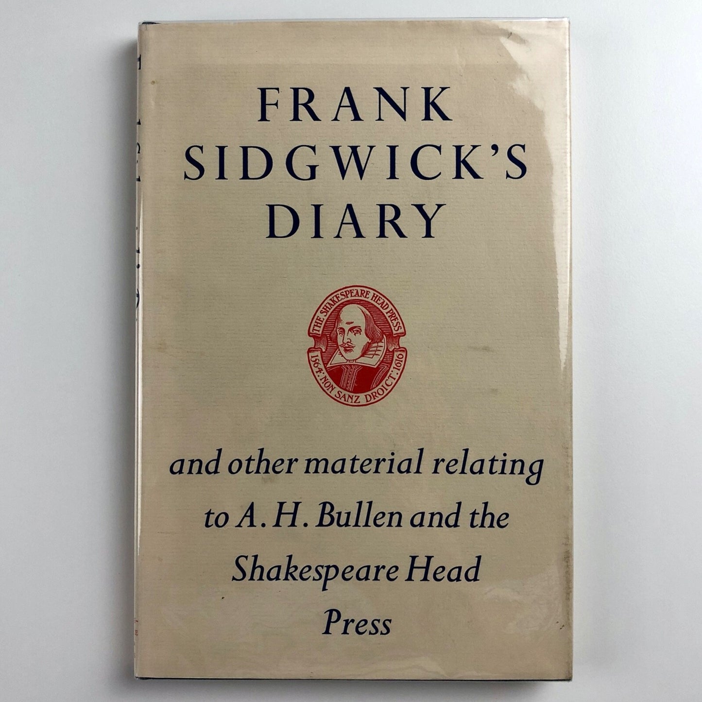 Frank Sidgwick's Diary and other material relating to A.H. Bullen and the Shakespeare Head Press, 1975