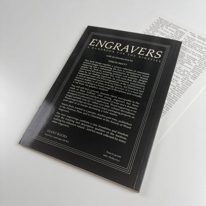 Engravers A Handbook for the Nineties compiled for the Society of Wood Engravers by Simon Brett | Silent Books, 1987