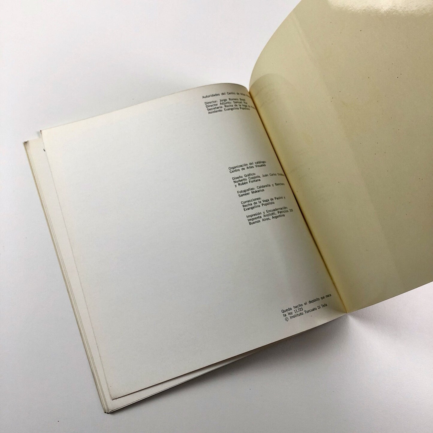 Libero Badii y el espacio 56 | Centro Des Artes Visuales Del Instituto Torcuato | 1968 catalogue