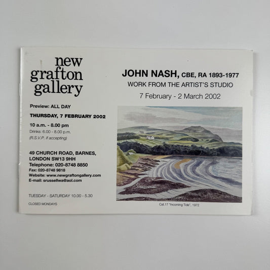 John Nash Work from the artist’s studio | New Grafton Gallery 2002