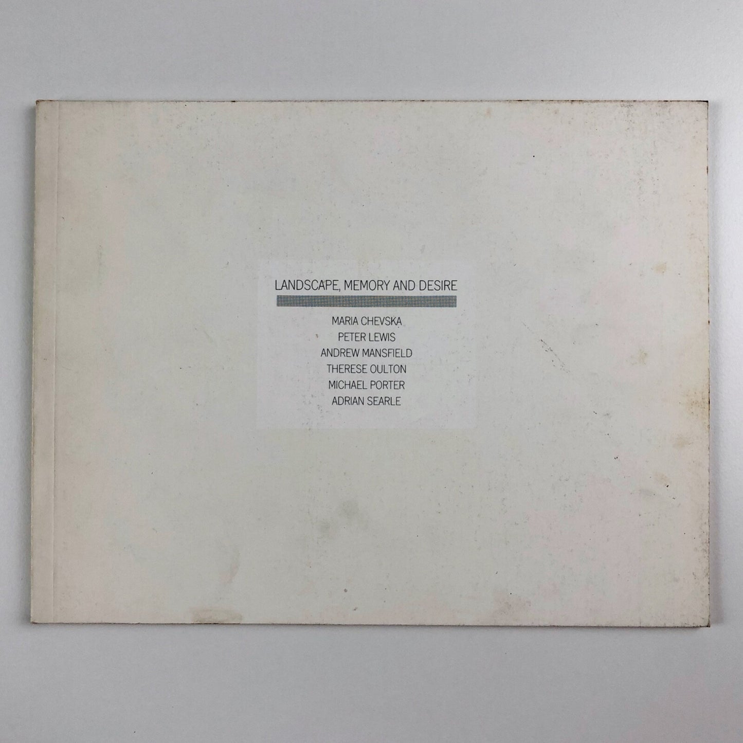 Landscape, Memory and Desire | Serpentine Galleries 1984/5 Andrew Mansfield et al
