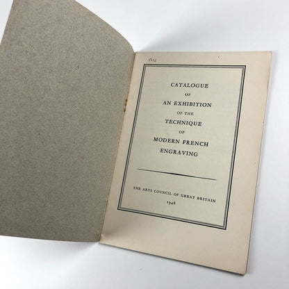 Exhibition of the Technique of Modern French Engraving | Arts Council 1948
