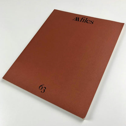 AA Files 63 Architectural Association journal, 1981