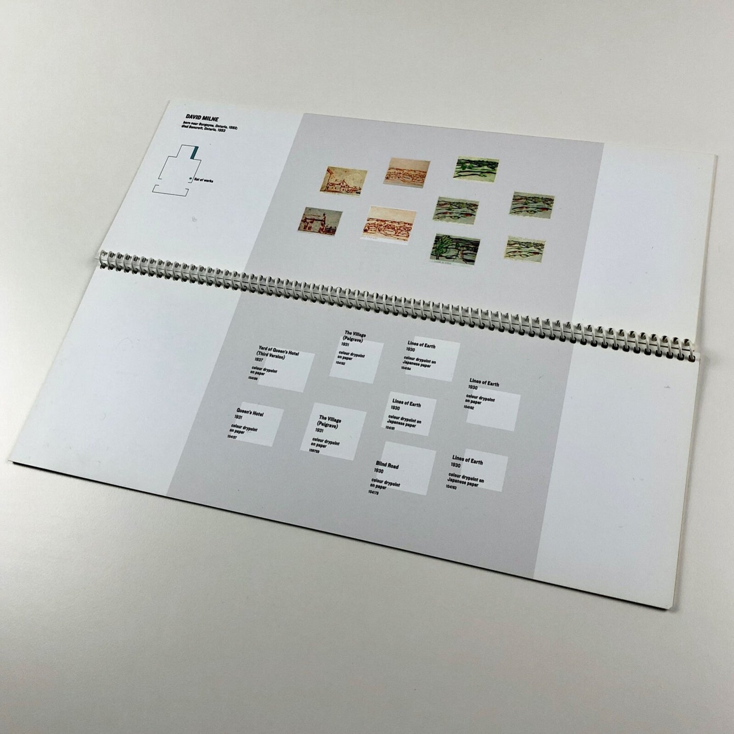 David Milne, List of Works: The Artistic Process Thomson Collection Ontario 2001