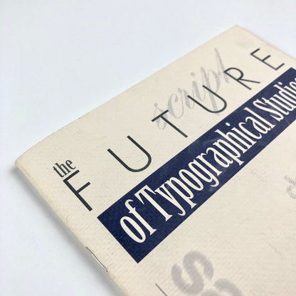 The Future of Typographical Studies by Nicholas Barker | 10th Hanes Lecture 1996
