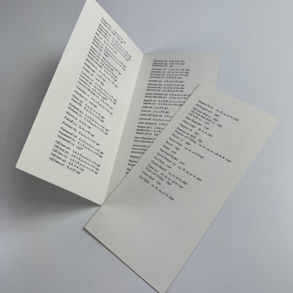 Leaflet Type Monotype faces from The Hand Press, Summer 1990