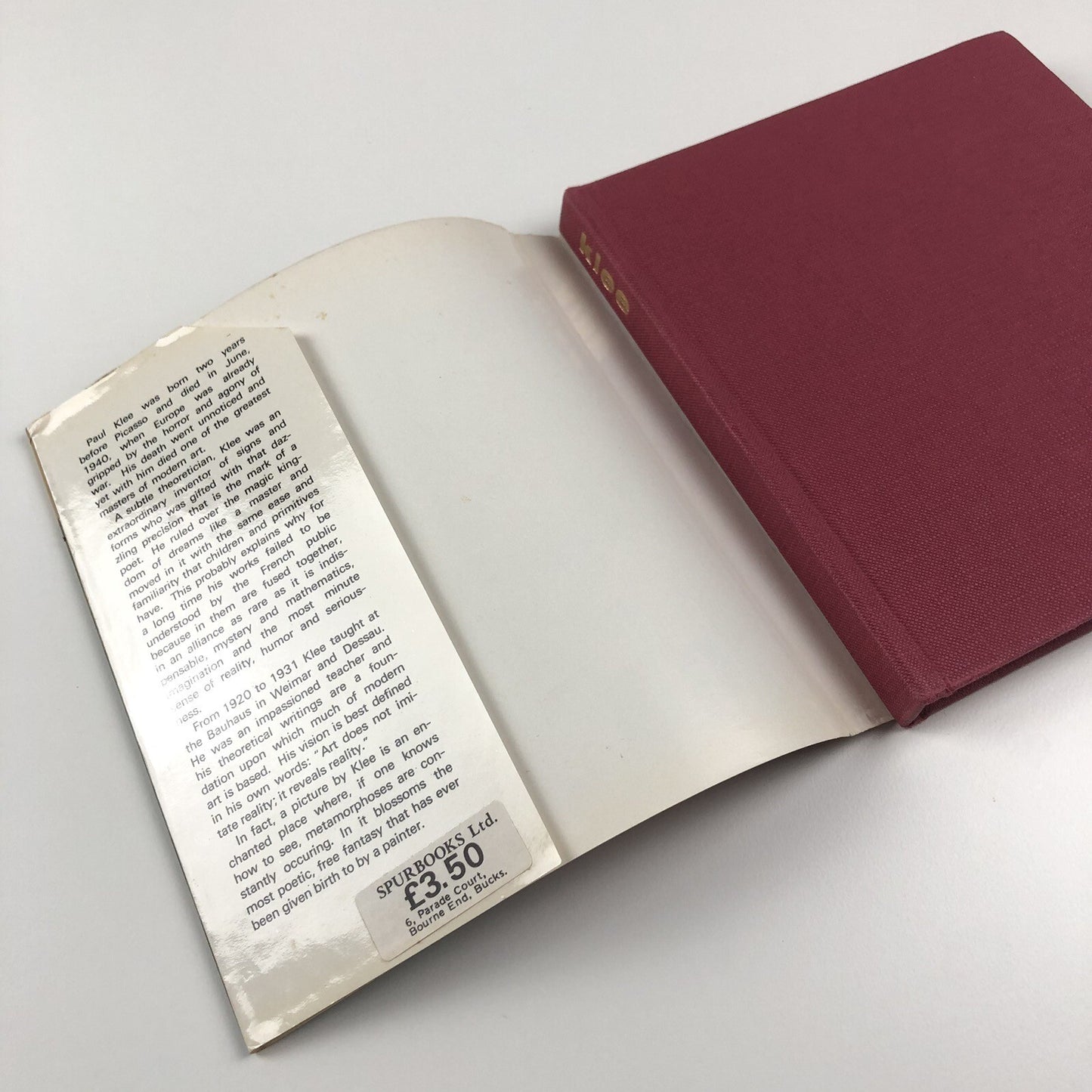 [Paul] Klee text by Marcel Marnat | Spurbooks Ltd | London, 1974