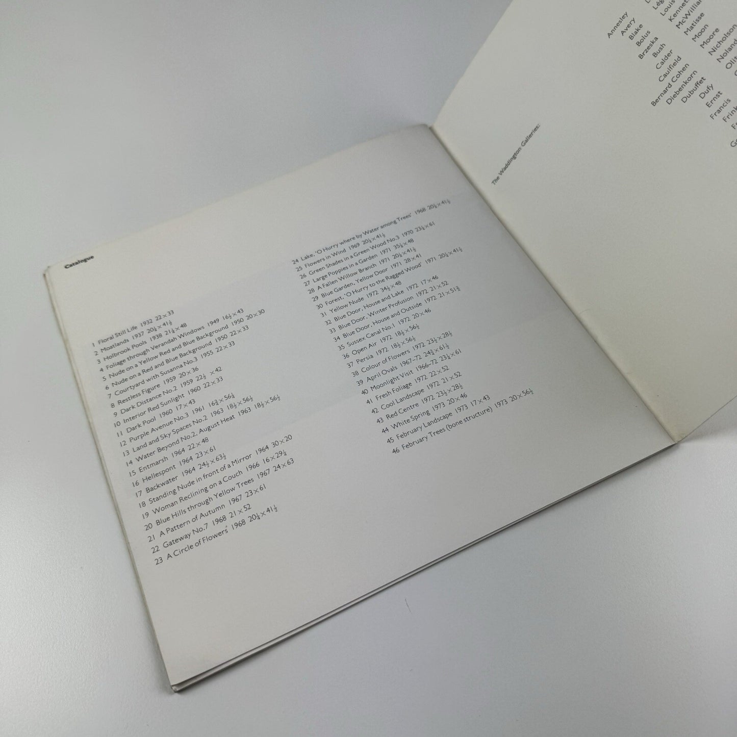 Ivon Hitchens – Retrospective | Waddington Galleries catalogue, 1973 | Alan Bowness