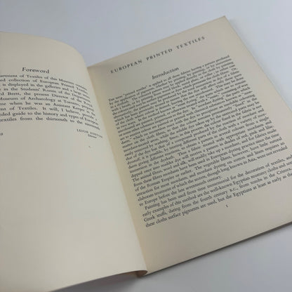 European Printed Textiles. Large Picture Book No. 4. V&A, HMSO, 1949