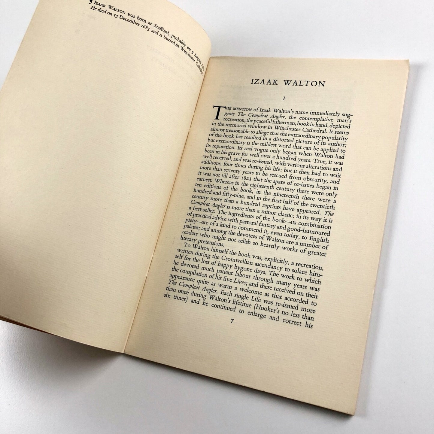 Izaak Walton by Margaret Bottrall | National Book League 1955, No 68
