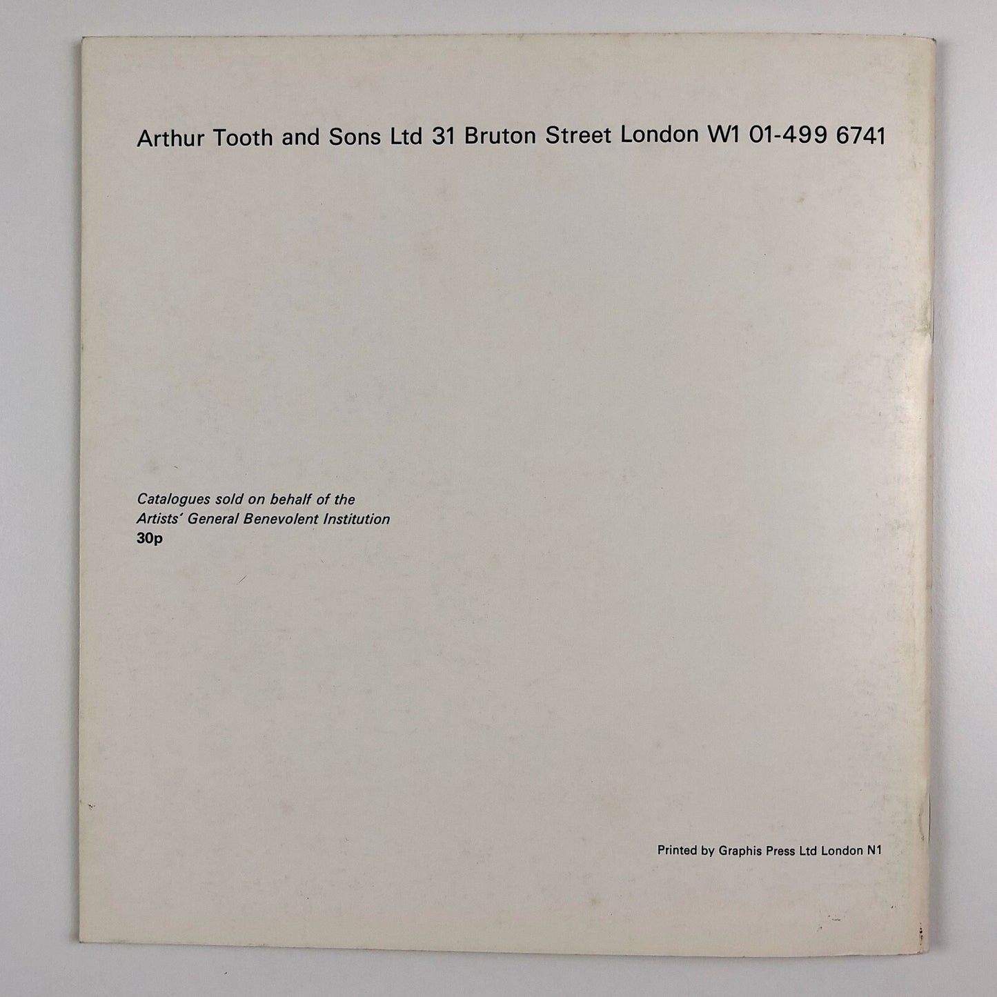 Critic's Choice exhibition catalogue | Michael Shepherd | Arthur Tooth, 1972