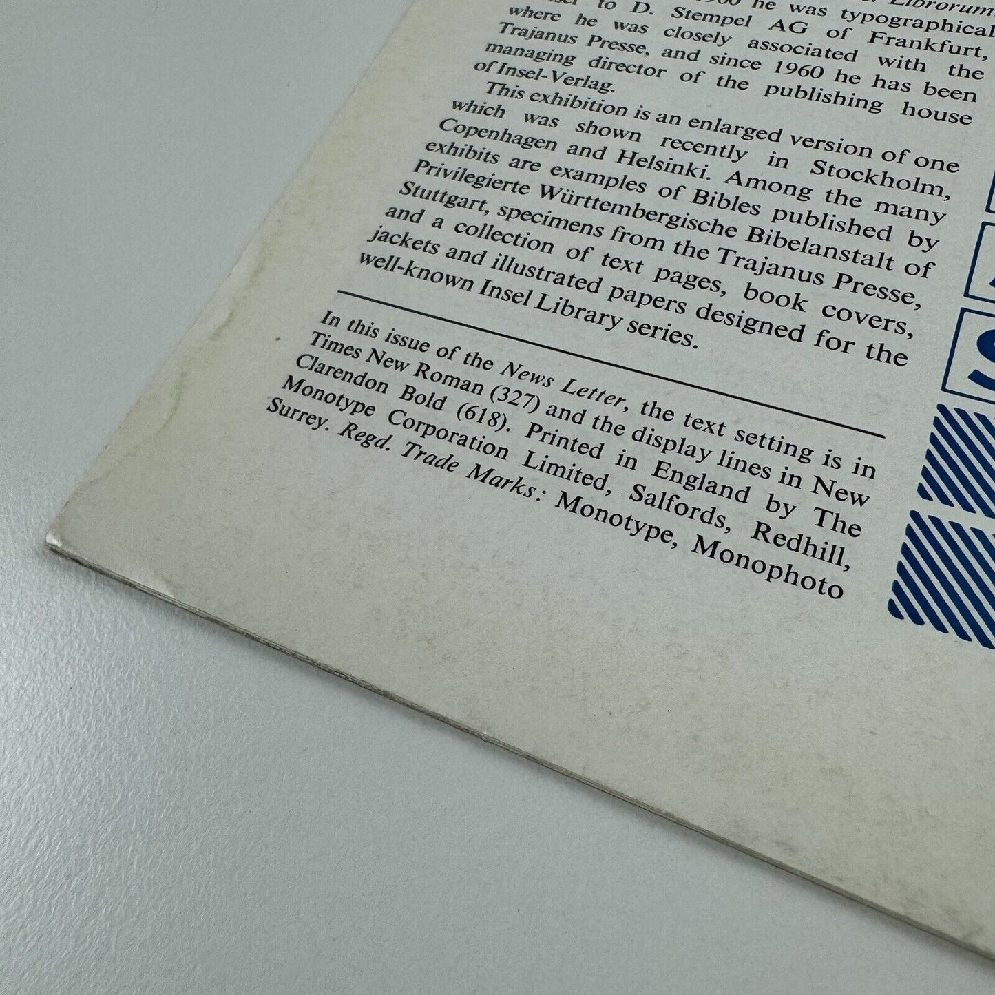 Monotype Newsletter 63 – September 1961 | Urdu newspaper | Javed Press