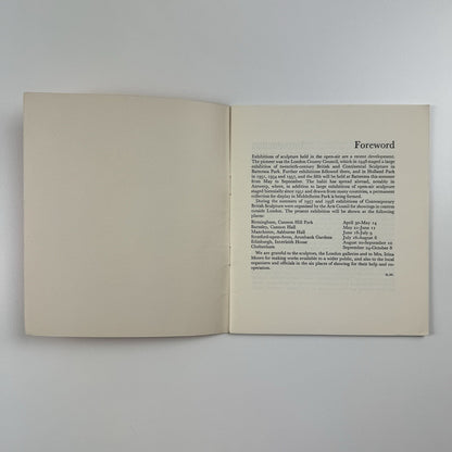 Contemporary British Sculpture 1960 | Arts Council catalogue, 1960
