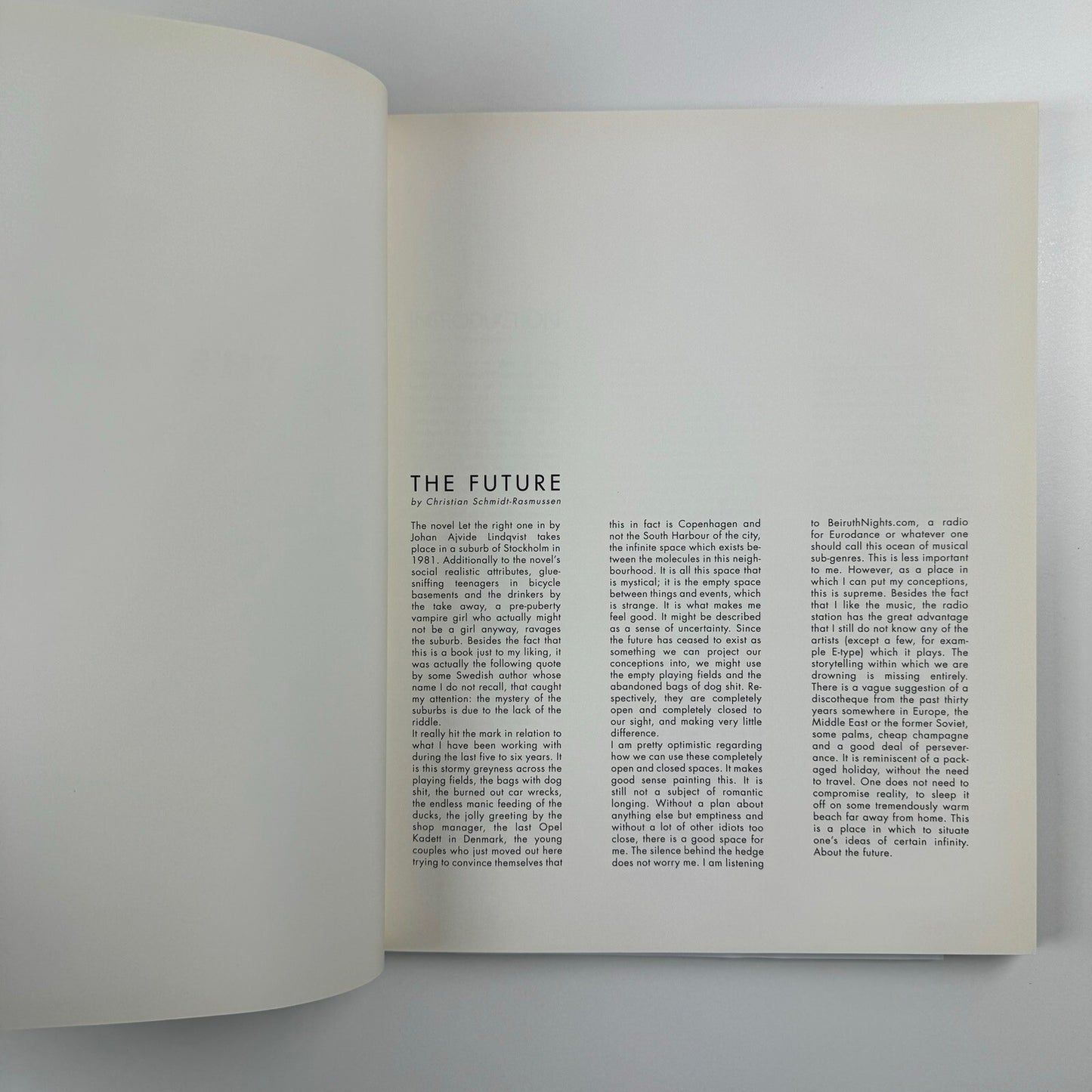 The Future. Christian Schmidt-Rasmussen | Galleri Nicolai Wallner, 2009 catalogue