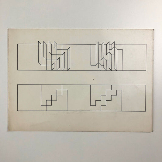 Folded card for Anthony Hill Recent work | Kasmin Ltd, 1969
