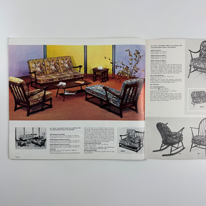 Ercol furniture brochure, presumably from late 1960s includes price lists 1968/9