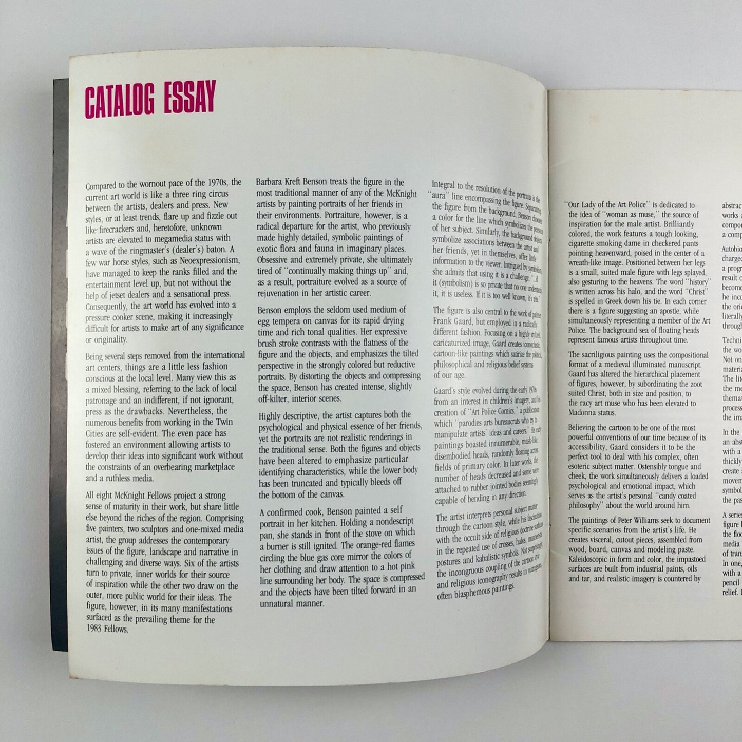 Eight McKnight Artists – Minneapolis College of Art and Design, 1983 catalogue