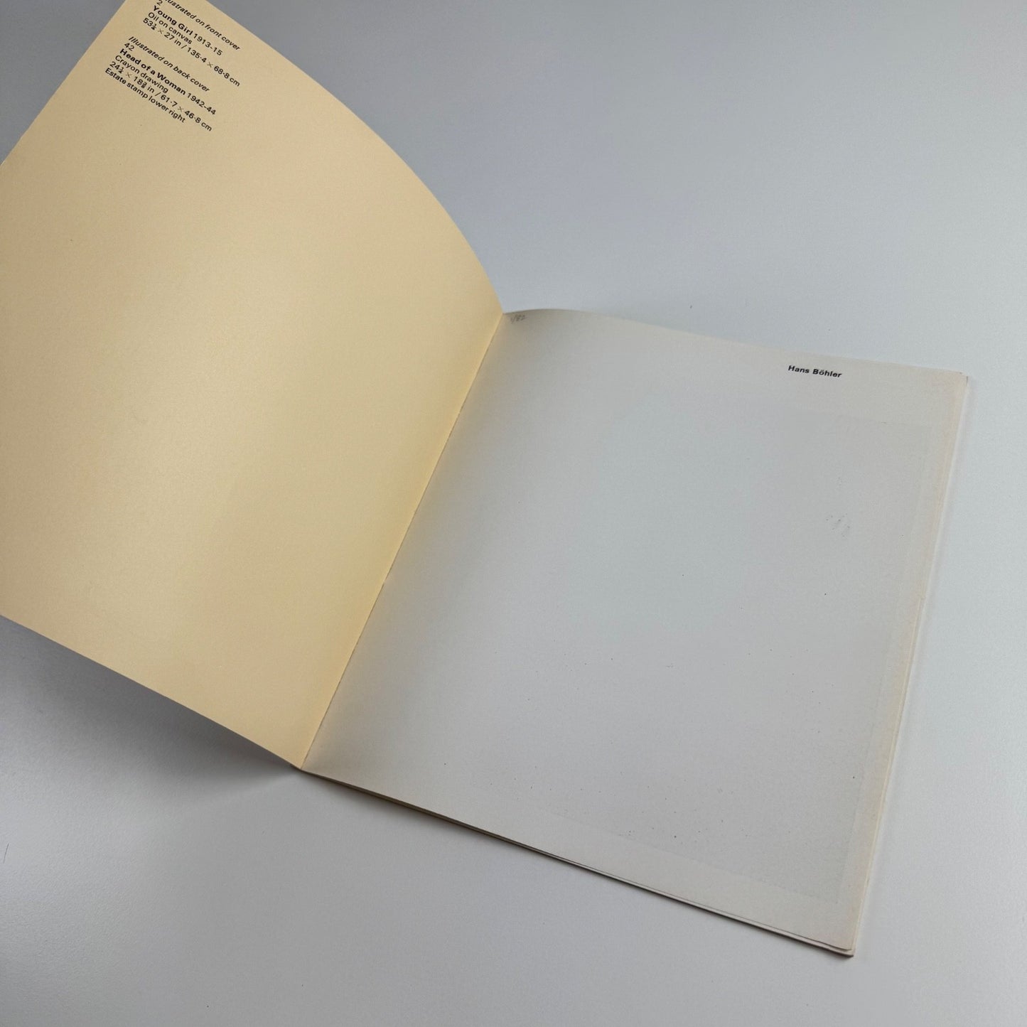 Hans Böhler | Marlborough Fine Art, 1968 catalogue design by Gordon House