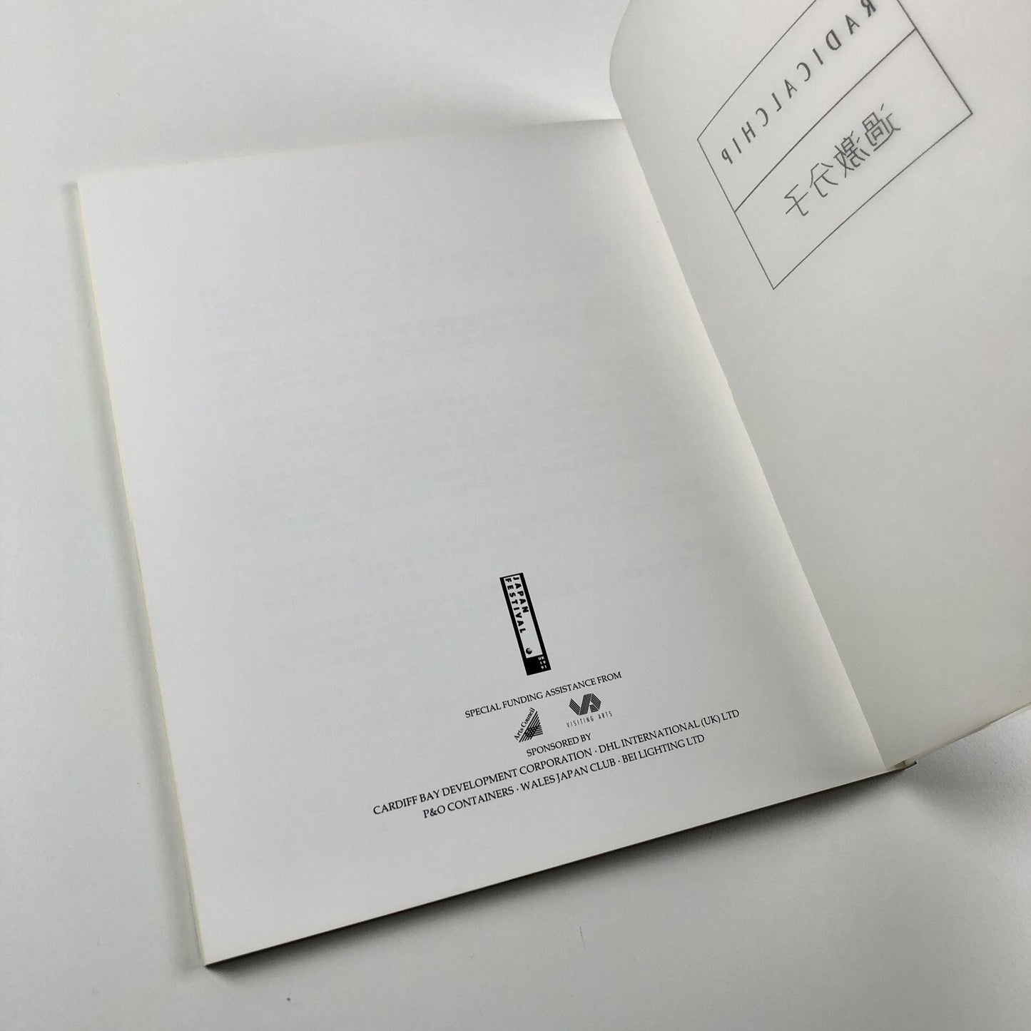 Radicalchip. Contemporary Art from Japan | Chapter, FFotogallery and Oriel 1991