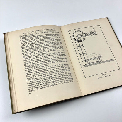 Ticket and Showcard Designing by F. Arthur Pearson | Sir Isaac Pitman & Sons 1932