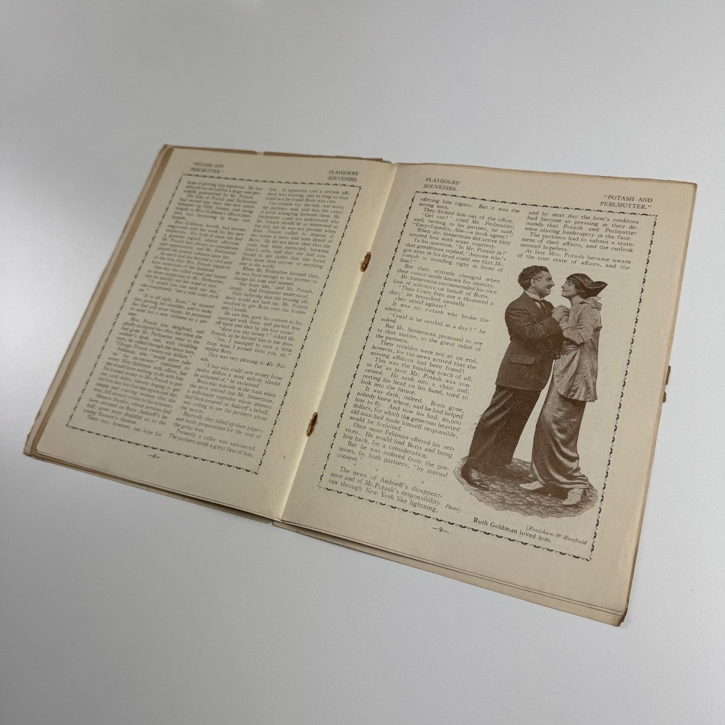Programme The Queen’s Theatre ‘Potash and Perlmutter' Montague Glass c.1914