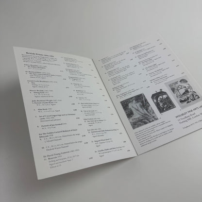 Folding card for British Prints 1895-1995 | Wolseley Fine Arts 1995