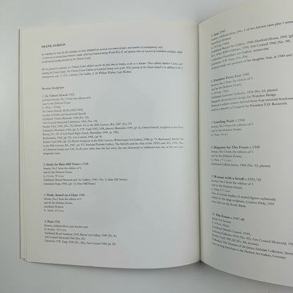 Frank Dobson – Sculpture & Drawings | Jason & Rhodes 1994 catalogue