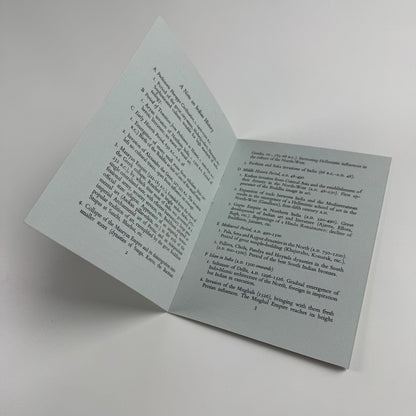 Small leaflet The Arts of India and China | Whitechapel Art Gallery, 1952