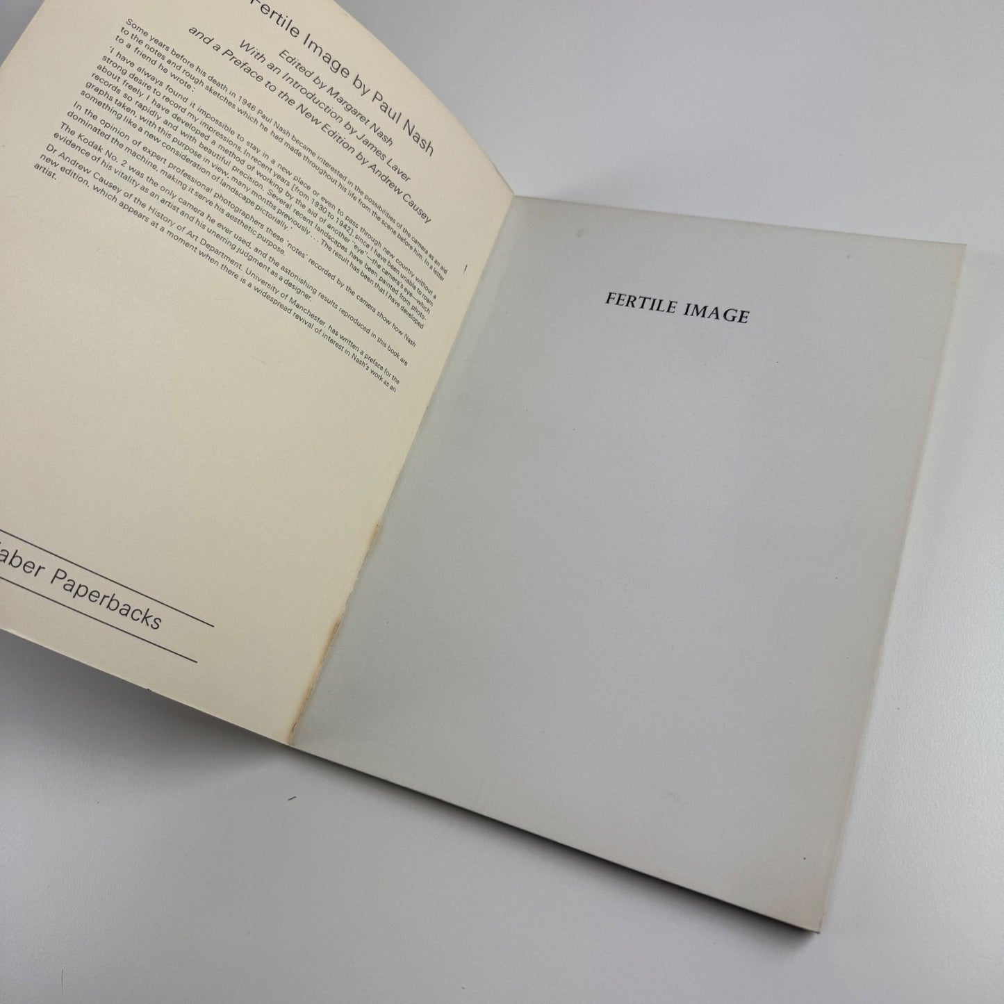 Paul Nash. Fertile Image edited by Margaret Nash | Faber & Faber, 1975