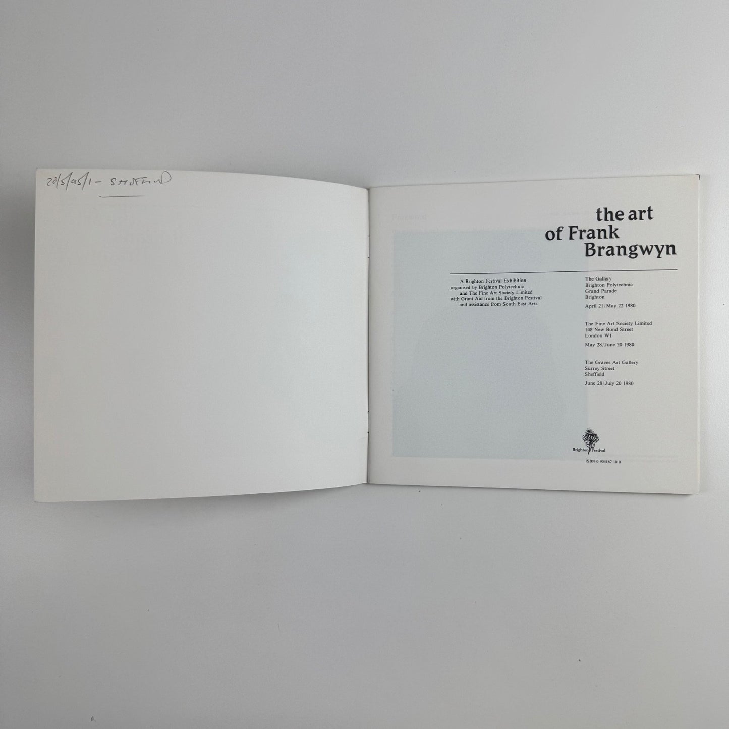 The art of Frank Brangwyn | Brighton Festival Exhibition, 1980