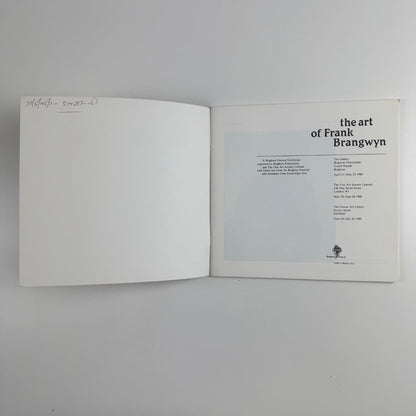 The art of Frank Brangwyn | Brighton Festival Exhibition, 1980