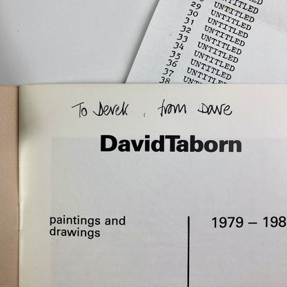 David Taborn – Paintings & Drawings | Nottingham University, Bluecoat Gallery 1981 | Catalogue and related ephemera