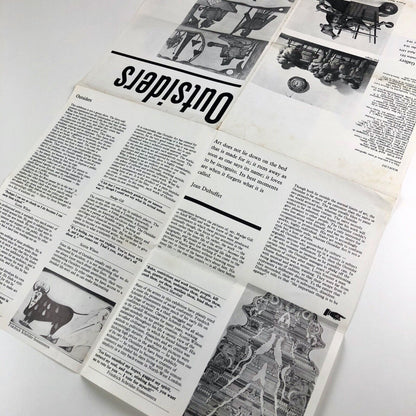 Fold out gallery guide for Outsiders | Hayward Gallery and Arts Council, 1979