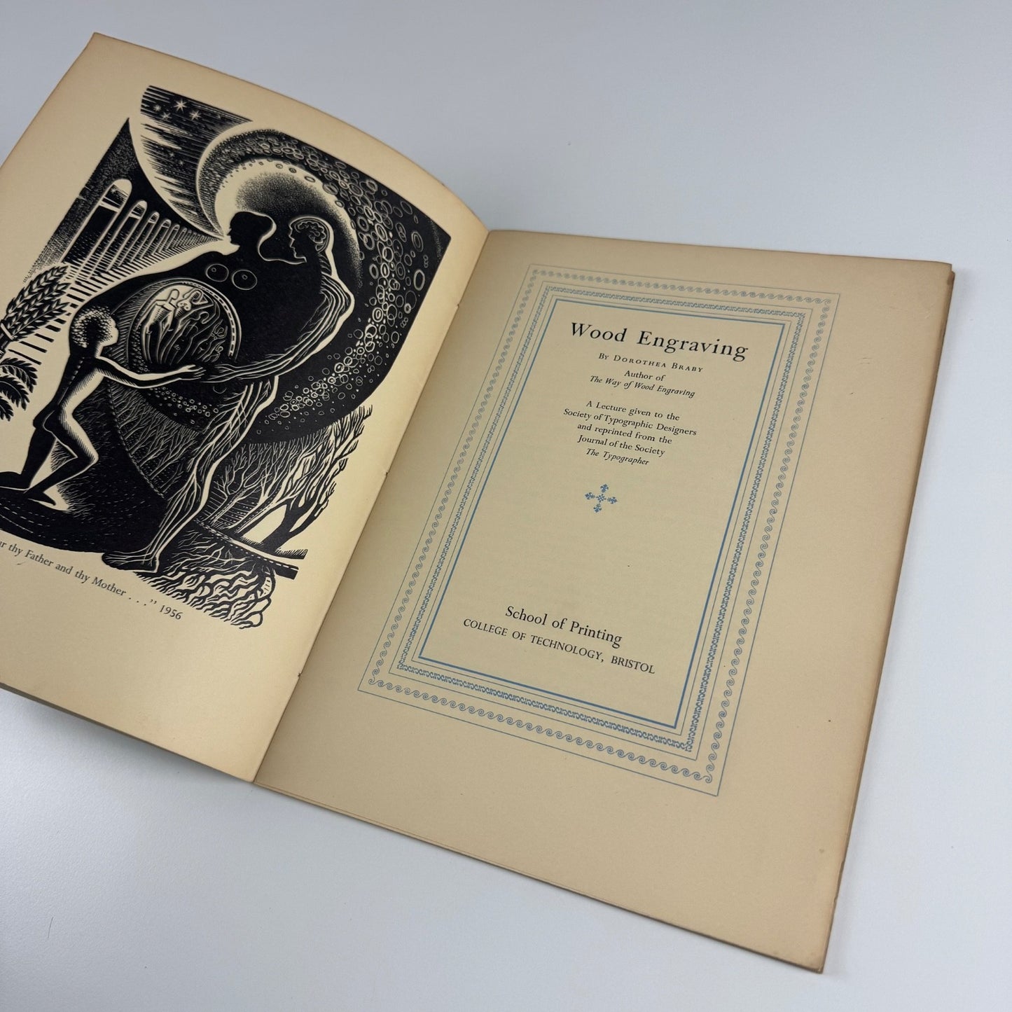 Wood Engraving by Dorothea Braby | A Lecture given to the Society of Typographic Designers and reprinted from the Journal of the Society The Typographer | School of Printing, College of Technology, Bristol