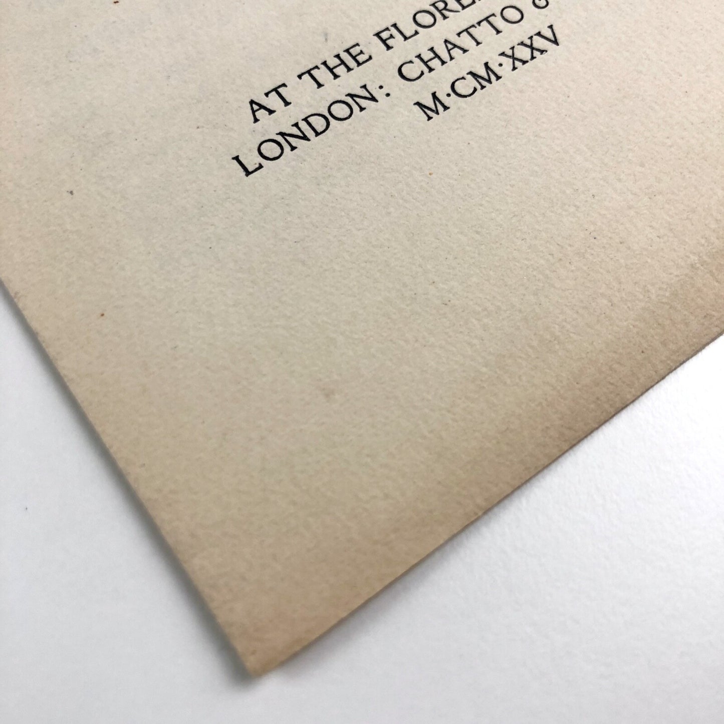 The Poems of John Milton prospectus / specimen page | Florence Press, Chatto & Windus, 1925